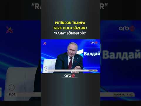 Putindən Trampa tərif dolu sözlər