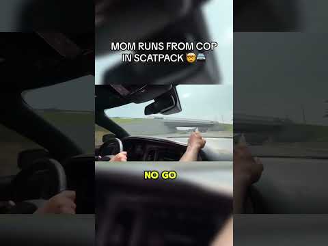 Mom In Hellcat Chase ?? #hellcat #srt #cars #chase