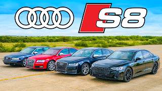 【全世代ドラッグレース！】アウディ S8