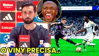 🚨ARBELOA EXALTA VINY ANTES DO JOGO CONTRA O BAYERN "ele é a minha salvação" 