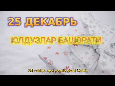 25 Декабрь Кундалик Юлдузлар Башорати 2024