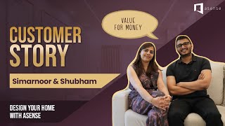 Luxury Home Interior Reveal | Simarnoor & Shubham at Vaswani Exquisite, Bangalore by Asense