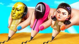 Riches, Pauvres et Hyper Riches: Jouons à Squid Game! Squid Game 3 en vrai