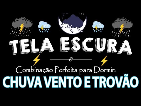 Barulho de Chuva para Dormir Profundamente e Relaxar 🌧 Tela Preta 🌧 Som de Chuva para Dormir #1