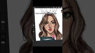 How i color hair #digitalart #procreate #hairdrawing #arttutorial #procreatebrushes