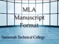 MLA Formatting Guidelines