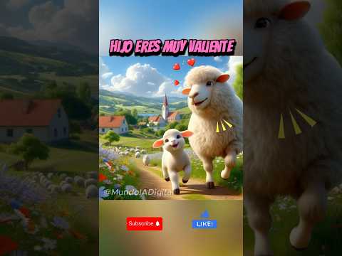 Hijo eres muy valiente 🐑♥️🙂#shortsviral #cordero #oveja #animales #historiasanimadas