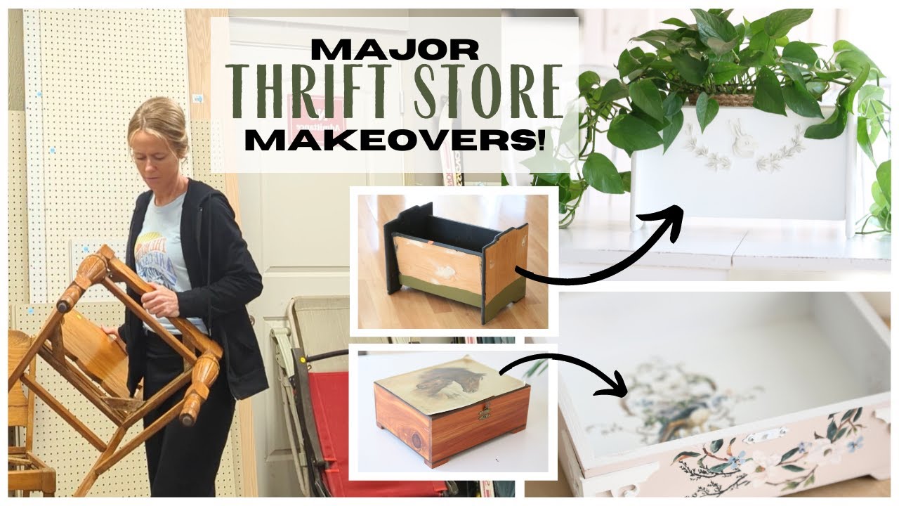 Thrift Store Finds ~ Home Decor on Budget ~ Thrift Store Makeovers ~ Repurposed Home Decor ~