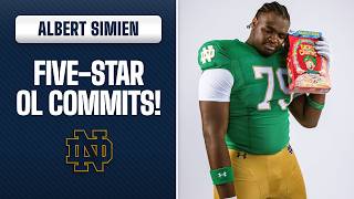 FIVE-STAR OL ALBERT SIMIEN COMMITS TO NOTRE DAME OVER TEXAS A&M!