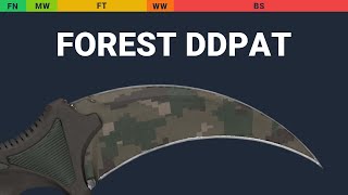 Karambit Forest DDPAT Wear Preview