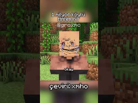 1 MİLYON KÖYLÜ İLE MANHUNT PART 8 / Orijinal video: @GroxMC #keşfet video bana ait değildir.