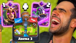 E se eu usar 2 evoluções na arena 3...? Clash Royale