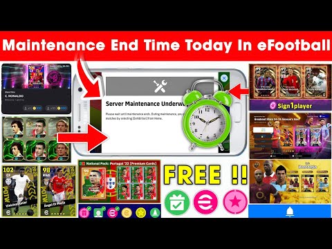Maintenance End Time Today In eFootball 2025 Mobile | Pes Server Maintenance | Maintenance End Time