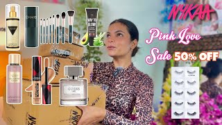 🤑 50000 shopping 🛍 Nykaa pink 💗 love sale | Upto 50% off On Makeup skincare & haircare OMG 😘