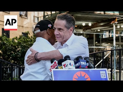 YouTube video thumbnail: Eric Adams Endorses Andrew Cuomo in New York City Mayoral Race