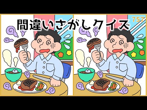 【間違い探しクイズ】夏のおすすめ脳トレ動画！高齢者向けレク【全3問】#757