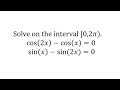 Trigonometric Equations and Identities