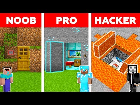 Minecraft NOOB vs PRO vs HACKER: HIDDEN HOUSE BUILD CHALLENGE in Minecraft / Animation