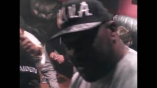 Big Syke - In studio with them Legends Big Hutch Cold 187  Lay Law and the homies Gettin it in!