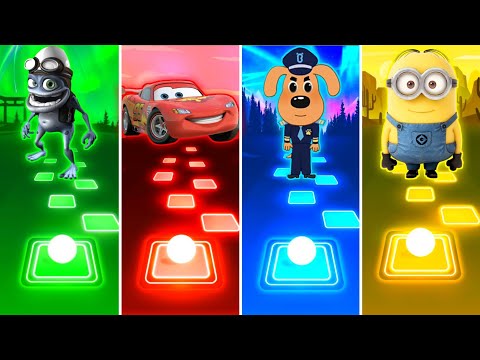 Coffin Dance - Crazy Frog vs Lightning McQueen vs Sheriff Labrador vs Minions - Tiles Hop