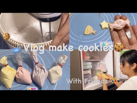 VlogLet’smakecookies🍪1วันกับการทำคุกกี้กับเพื่อน👭🐻