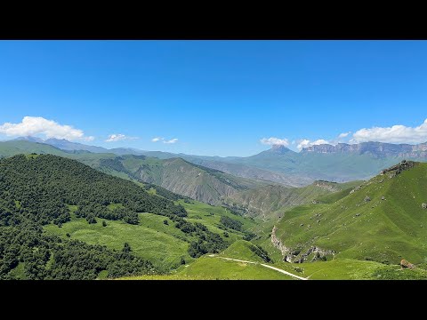 The sound of the Wind and the Crickets in the Summer Mountains