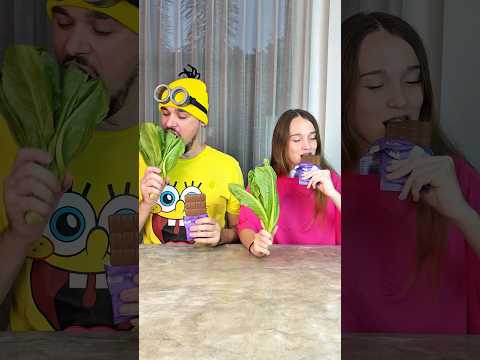 Fun family CHALLENGE 😜❤️😂🍫🥬 #stacyfox #funny #funnyshorts #viralshorts
