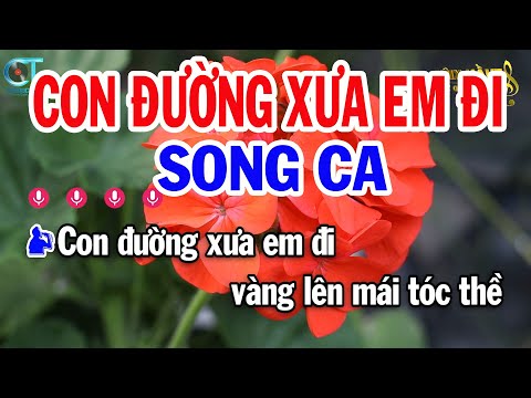 Karaoke Con Đường Xưa Em Đi Song Ca ( Am ) Nhạc Sống Mới Nhất | Karaoke Tuấn Kiệt