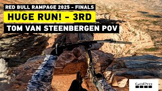 GoPro: Tom Van Steenbergen's WILD Drop-In 3rd Place Run POV - 2025 Red Bull Rampage