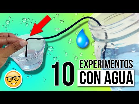 10 EXPERIMENTOS Caseros con AGUA * EXPERIMENTOS fáciles para NIÑOS de física y química