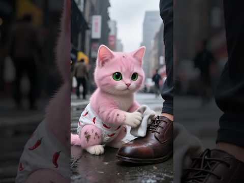 বিল্লু কাজ করে টিভি কিনলো !😱| #shots #cat #emotionalstory