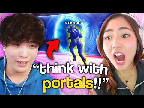 USE THE PORTALS!!! Splitgate 2 with Sykkuno and Friends