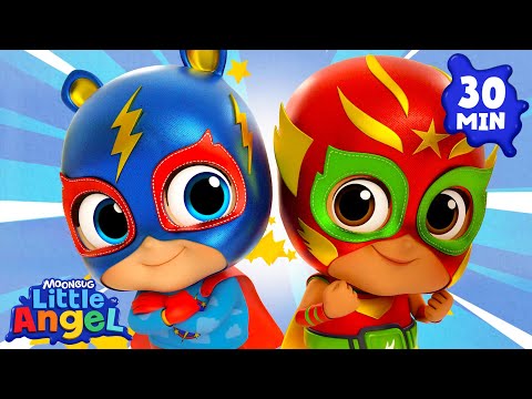 How To Be A Superhero! 🌟 | Little Angel | Nursery Rhymes for Babies