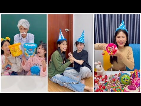 Grandpa and Bad sister 👴🏻 Happy birthday with bad cake 😡🎂 by LNS #shorts
