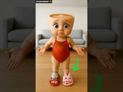 Baby Wears WRONG Slippers! 🤣 #funny #shorts