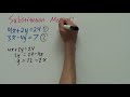 Solving Simultaneous Equations Methods