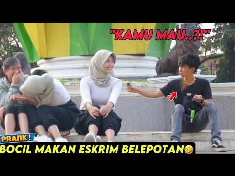 GAK KUAT AKU MAS! MAKAN ESKRIM BELEPOTAN DEPAN CEWEK - Part9