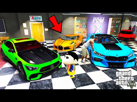 Franklin Recovered Stolen Fastest Ultra Rare Supercars In GTA 5 | SHINCHAN and CHOP