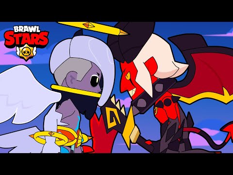 DARK ANGEL EDGAR vs DEMON MORTIS - Brawl Stars Animation