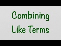 Combining Like Terms Challenge