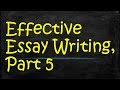 Mastering Transitions and Topic Sentences in Essay Writing