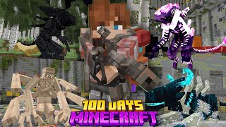Mình Sinh Tồn 100 Ngày Thảm Họa Sinh Vật Ngoài Hành Tinh Trong Minecraft !!