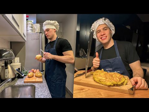 streamer cocina tortilla por primera vez 👍