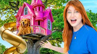 I Built a REAL Treehouse for my DOG! 🐶