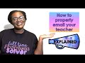 Effective Email Communication with Teachers