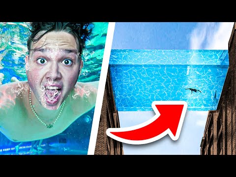 In den WELTREKORD POOL einbrechen!️🚨 (40 Meter in der Luft)