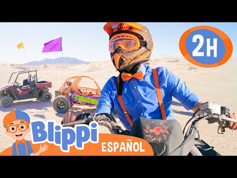 ¡Blippi va al desierto! Descubriendo los diferentes tipos de vehículos en Mojave | Blippi