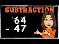 Subtracting 2-Digit Numbers Using Column Method