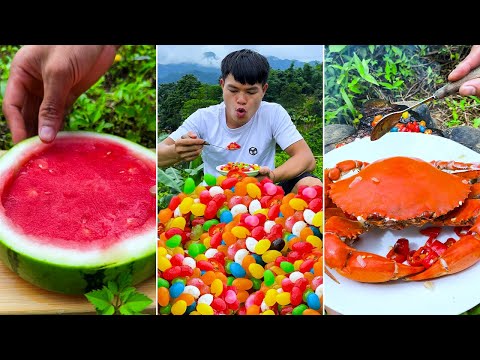 Best real food ever! | Baked Colorful Candy, Lychee Jelly | TikTok Funny Videos