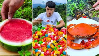 Best real food ever! | Baked Colorful Candy, Lychee Jelly | TikTok Funny Videos
